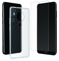 Pack Coque Souple Transparente +Verre Trempe: Nokia 6.2/7.2