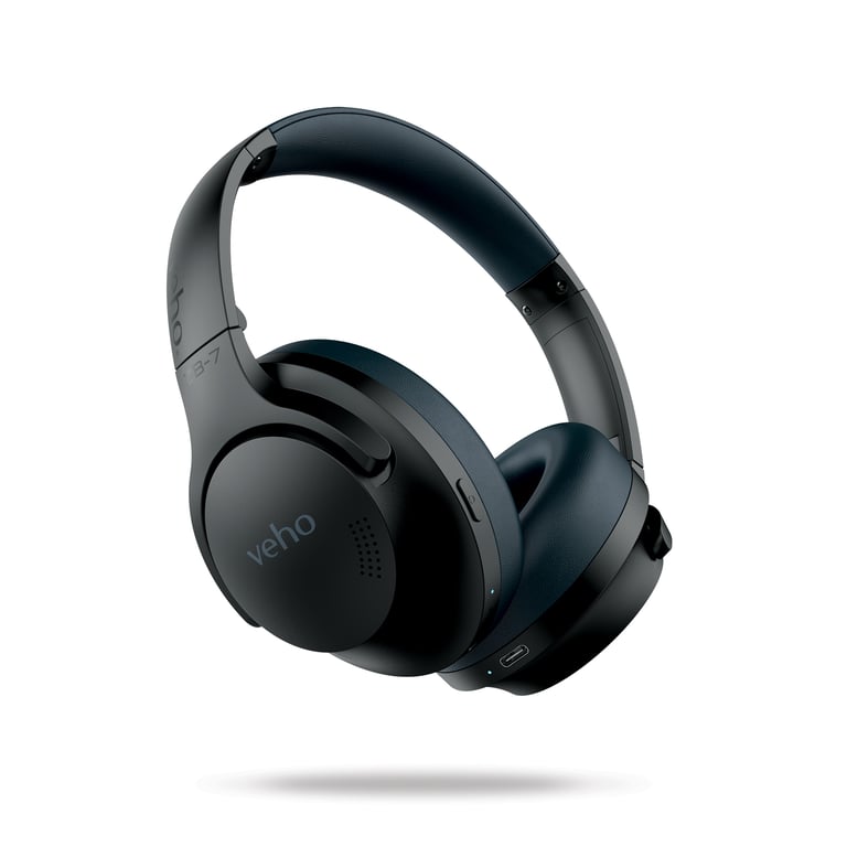 Veho ZB-7 Casque Avec fil &sans fil Arceau Appels/Musique USB Type-C Bluetooth Noir