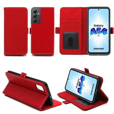 Samsung Galaxy A54 5G Etui / Housse pochette protection rouge