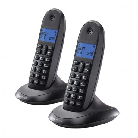 Motorola C1002lb+ Teléfono Fijo Inalámbrico Pack Duo Con Manos Libres - vue 9