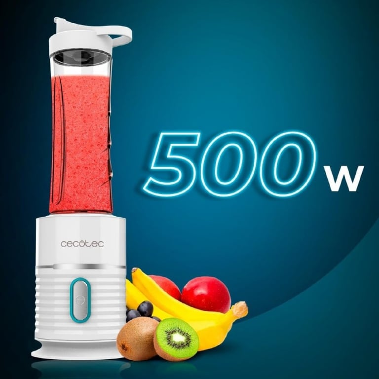 Mixeur Blender Portatif Cecotec Power Titanium 500 EasyGo – 500 W, 4 Lames Titane - vue 4
