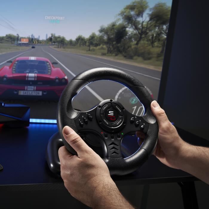 Subsonic SA5426 NG accessoire de jeux vidéo USB Volant + pédales PC PlayStation 4 Xbox One Xbox Series X Neuf - vue 2