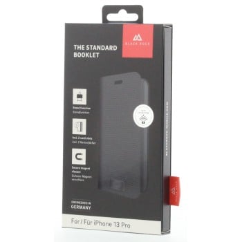 Etui portefeuille ''The Standard'' pour Apple iPhone 13 Pro, noir