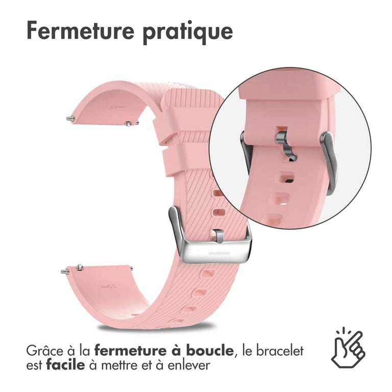 Bracelet 20mm Silicone flexible - vue 2