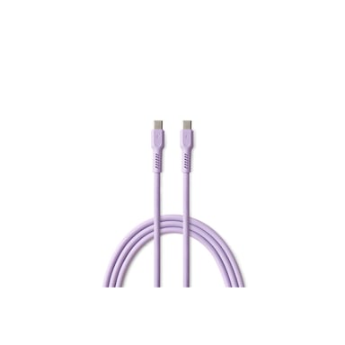 CABLE CHARGE USB-C VERS USB-C PD 60W LAVANDE POUR APPLE SAMSUNG XIAOMI OPPO