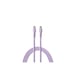 CABLE CHARGE USB-C VERS USB-C PD 60W LAVANDE POUR APPLE SAMSUNG XIAOMI OPPO