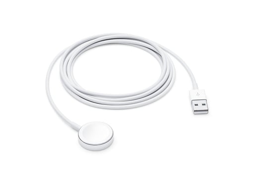 Apple Cable de carga magnético MagSafe para Apple Watch a USB-A 2m Blanco