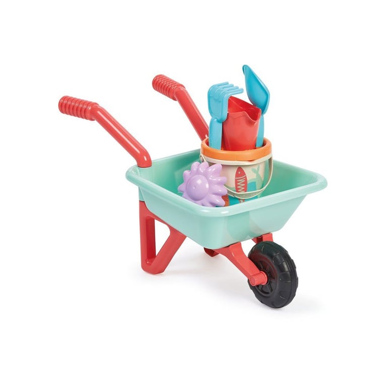Brouette de plage ECOIFFIER avec seau et accessoires de sable Neuf