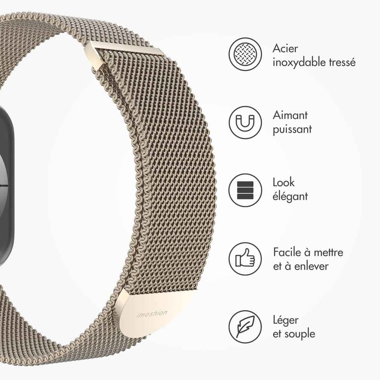 Bracelet Apple Watch 42mm Magnétique Milanais - vue 9