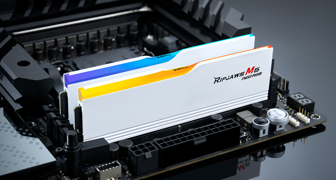 G.Skill Ripjaws M5 RGB F5-6000J3636F32GX2-RM5NRW module de mémoire 64 Go 2 x 32 Go DDR5 6000 MT/s - Neuf