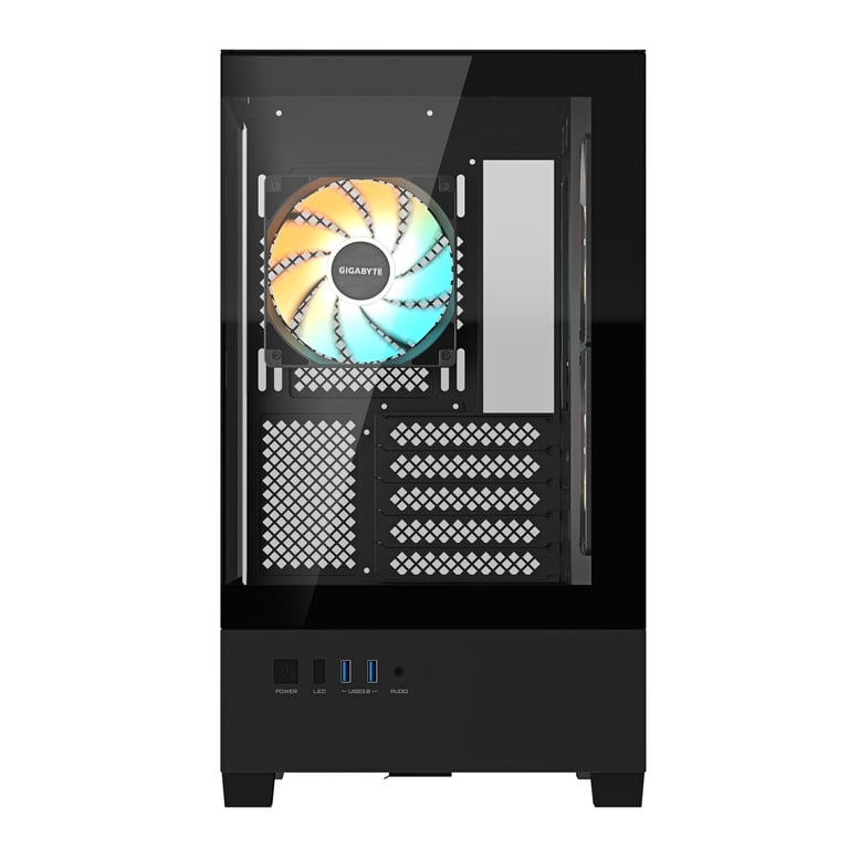 GIGABYTE C201 PANORAMIC Boîtier PC – Tour Moyenne ATX prise en charge radiateur 360 mm 3 ventilateurs préinstallés USB 3.0 compatible RGB Fusion Neuf - vue 2