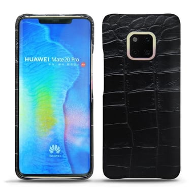 Coque cuir Huawei Mate 20 Pro -  - Noir - Cuir Abaca