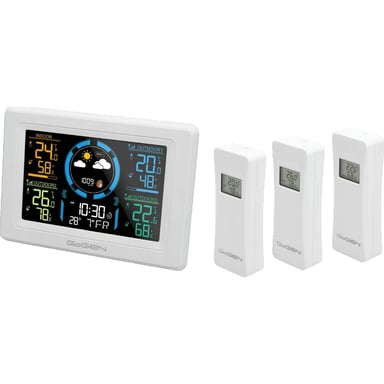 Station météorologique GoGEN ME3397W écran LCD couleur blanc