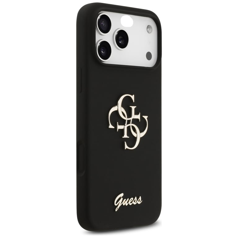 Guess Coque Silicone Big 4G Script pour iPhone 17 Pro Max Noir - vue 4