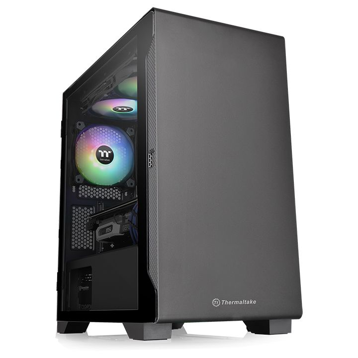 Thermaltake S100 TG Tour micro ATX panneau latéral fenêtré verre trempé pas d'alimentation PS2 USBAudio - vue 5