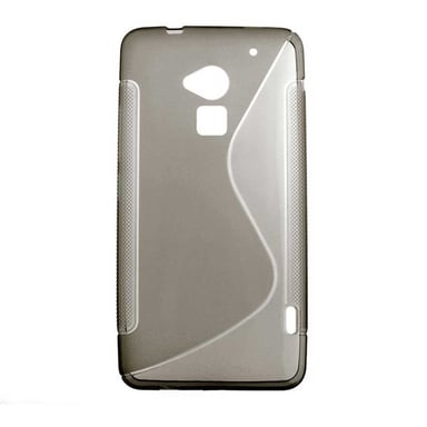 Coque silicone unie compatible Givré Noir HTC One Max T6