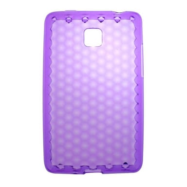 Coque silicone unie compatible Givré Violet LG Optimus L3 II