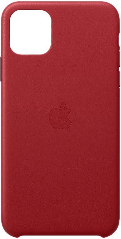 Coque en cuir pour Apple iPhone 11 Pro Max - Rouge