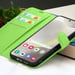 Zanaé Funda tipo cartera para Galaxy S24 con función de soporte y lengüeta magnética Verde