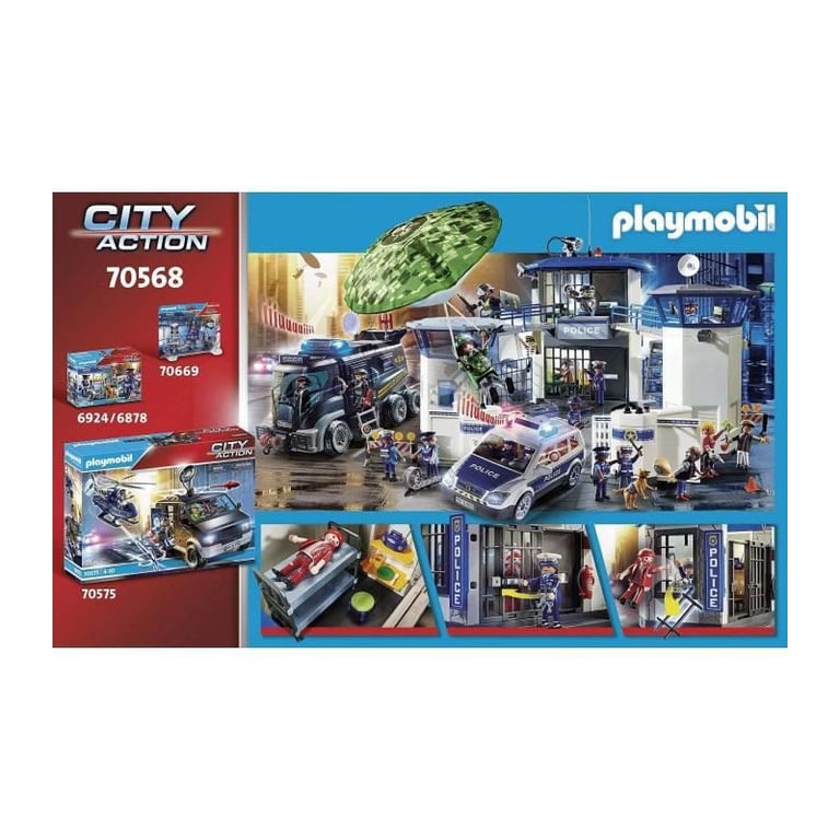Police Poste De Police Et Cambrioleur City Action 70568 Playmobil La Boîte De 161 Pièces - vue 5