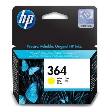 HP 364 Cartouche d'encre jaune authentique (CB320EE) pour HP DeskJet 3070A et HP Photosmart 5525/652