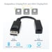 StarTech.com Cavo da DisplayPort a Mini DisplayPort 15 cm - Video UHD 4K x 2K - Cavo adattatore da DP maschio a Mini DisplayPort femmina - Cavo di prolunga da computer DP a monitor mDP 1.2