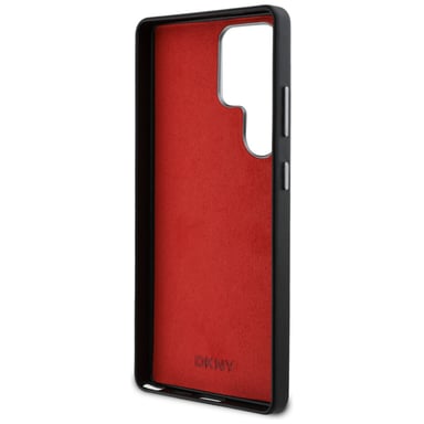 Étui DKNY Leather Heart of NY pour Samsung Galaxy S25 Ultra, noir