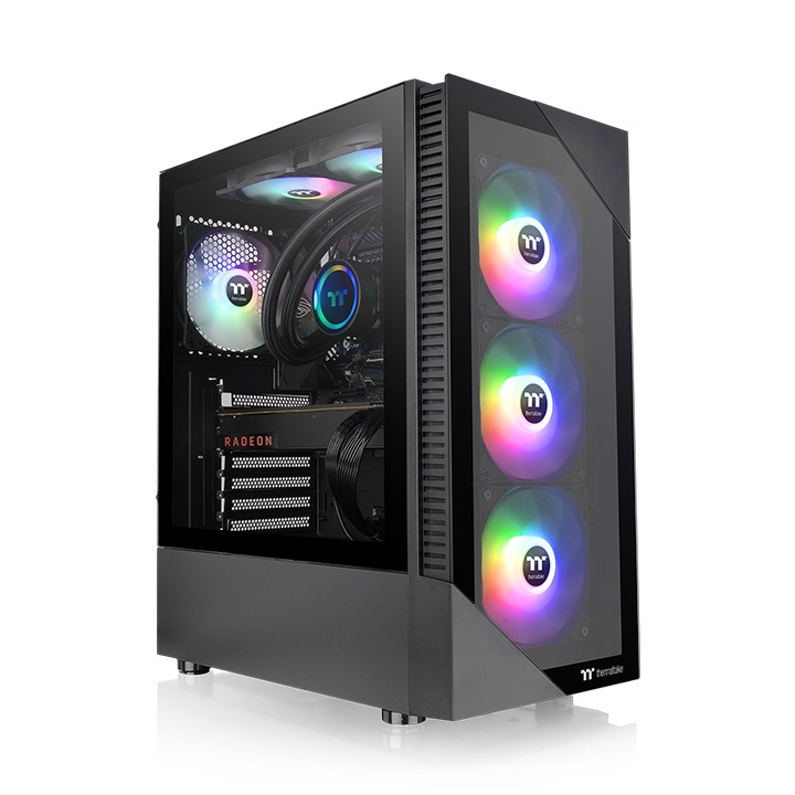 Boîtier PC THERMALTAKE View 200 TG ARGB Snow Moyen tour Format ATX - vue 5