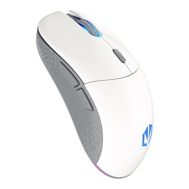 ENDORFY GEM Plus Wireless Onyx White ratón Juego Ambidextro RF Wireless + USB Type-C Óptico 26000 DPI