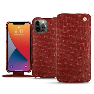 Housse cuir Apple iPhone 13 Pro - Rabat vertical - Rouge - Cuirs spéciaux