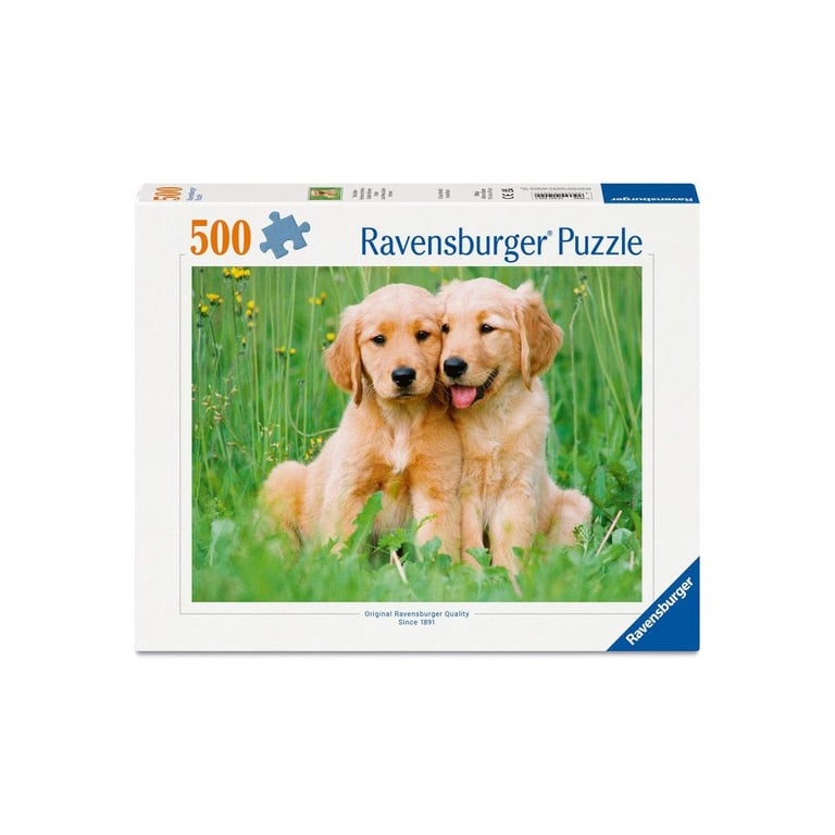 Puzzle 500 pièces : Les frères Golden Retriever Ravensburger France - vue 10