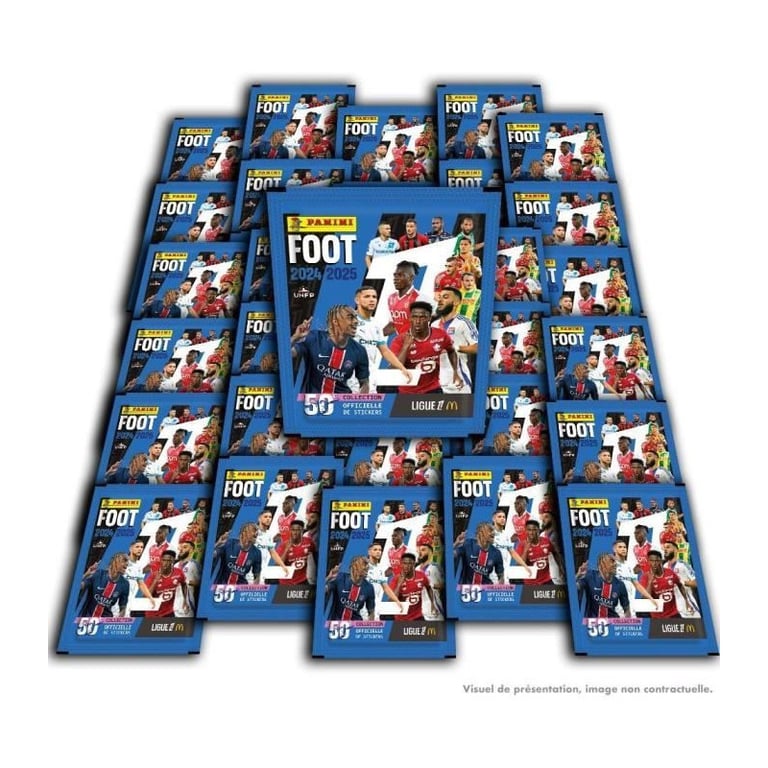 Boîte PANINI Foot Ligue 1 2024 2025 McDonald' 50 pochettes 350 stickers - vue 3