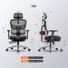 NEWTRAL NT002 Chaise Ergonomique avec Repose-Pieds, Dossier et Têtière Auto-Suivants, Support Lombaire Adaptatif