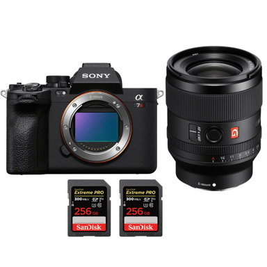 Appareil photo hybride Sony A7R V + FE 35mm f/1.4 GM + 2 SanDisk 256GB Extreme PRO UHS-II + Ebook ''20 astuces pour des images qui claquent''