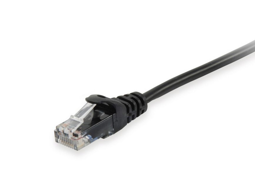 Equip Cavo di Rete Cat6a UUTP 3m RJ 45 10GbE Nero Ethernet LAN PoE+ - vue 2