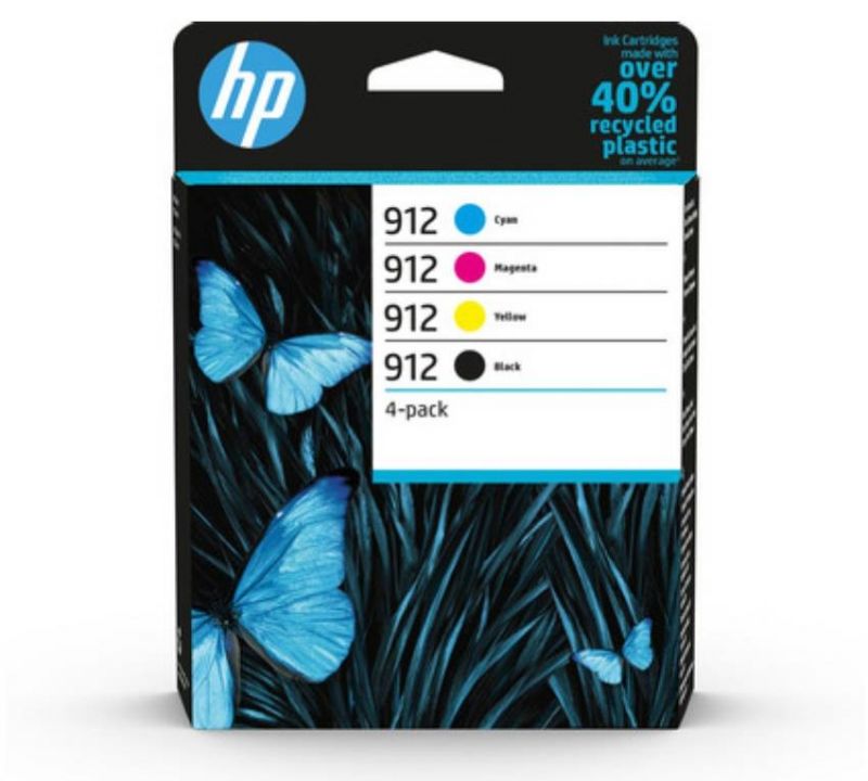 Pack De 4 Cartouches D'encre Hp 912 + Cyan + + Jaune Authentiques Hp - vue 6