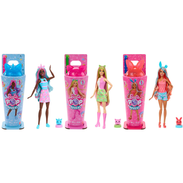 Poupée Barbie Pop Reveal BARBIE Série d'animaux surprises Pour filles de et plus