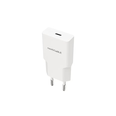 Nanocable 10.10.2024 chargeur d'appareils mobiles Smartphone Blanc Secteur Charge rapide Intérieure