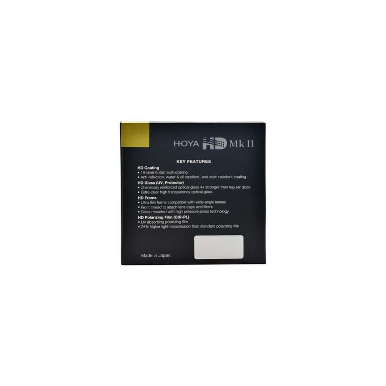 Filtre de Protection HOYA YYP 4082 – Polarisant Circulaire 82 mm, Ultra-Fin - vue 2