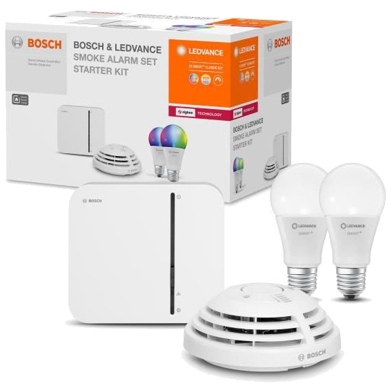 BOSCH X LEDVANCE - Kit de démarrage pour détecteur de fumée pour la maison