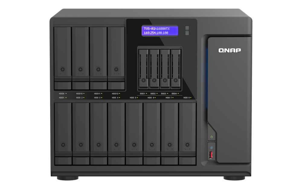QNAP TVS AIH1688ATX U7 32G serveur de stockage NAS Tower DDR5 0 To QuTS hero Neuf