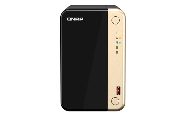 QNAP TS-264 NAS Tower Intel® Celeron® N5095 8 Go 0 To QNAP QTS Noir, Or