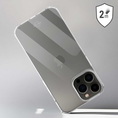 Guscio rigido rinforzato iPhone 13 Pro Max Nano Gel Made in France Trasparente Itskins