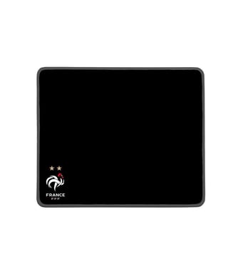 KONIX - Tapis de Souris Fédération Française de Football - 32 x 27 cm - Noir