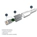 StarTech.com Cable Resistente USB-A a Lightning de 1 m Blanco - Cable de Alimentación y Sincronización USB Tipo A a Lightning con Fibra de Aramida Rob