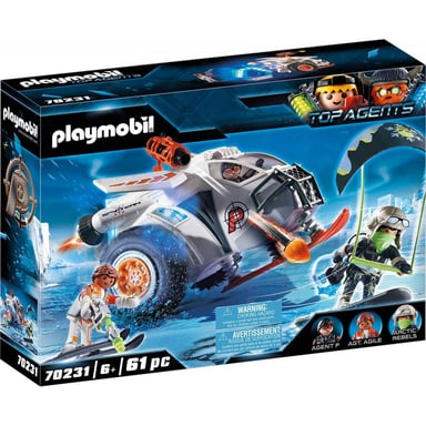 Spy Team Snow Vehicle - Playmobil Top Agents para aventuras épicas