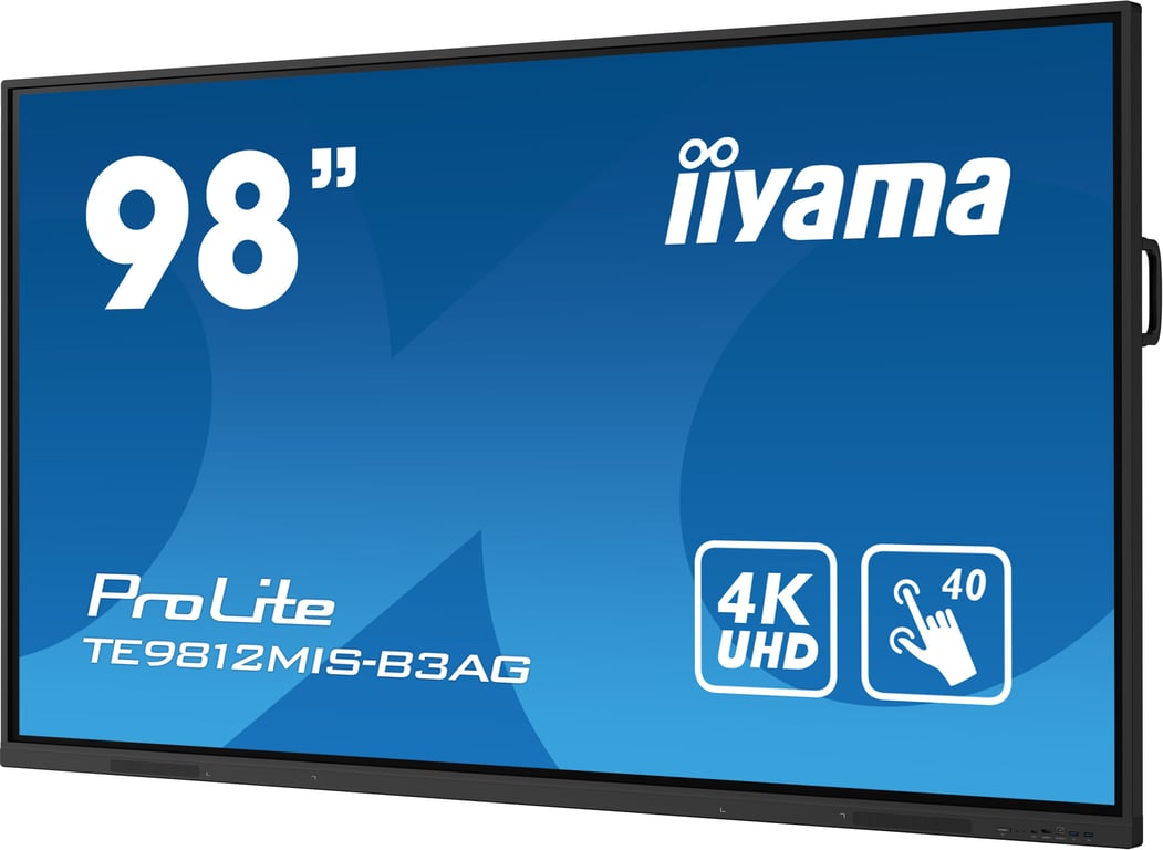 iiyama ProLite TE9812MIS B3AG Classe de diagonale 98 97.5 visualisable écran LCD rétro éclairé par LED signalétique numérique interactive avec écran tactile touch / capacité PC... - vue 4