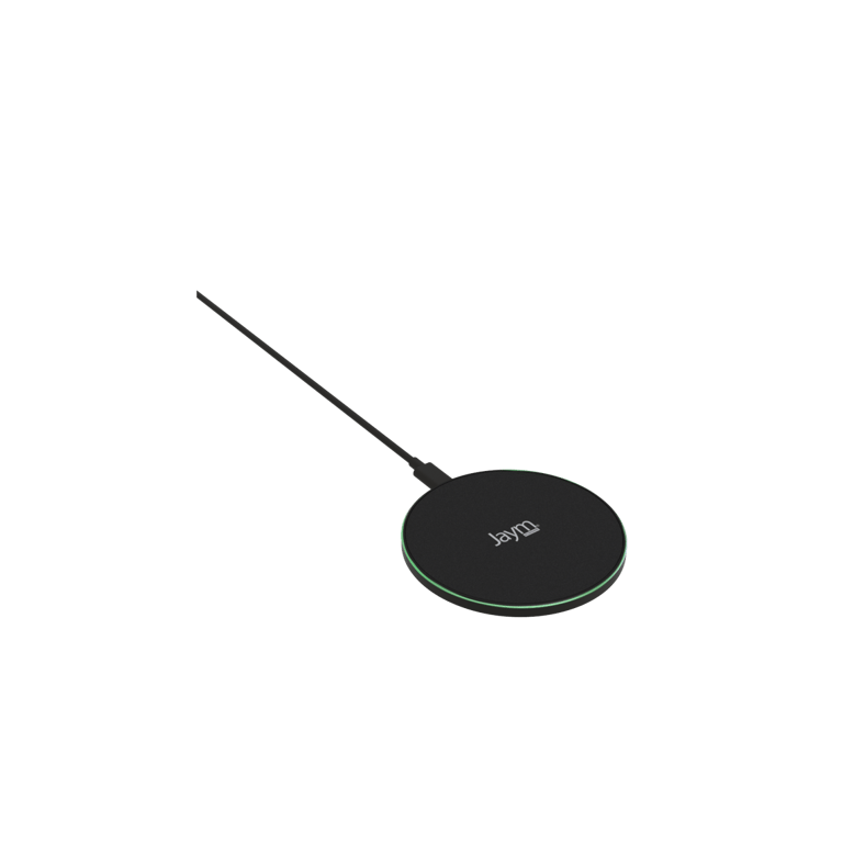 Jaym - Chargeur PAD - Sans Fil - Induction Rapide Intelligent QI 10W Noir