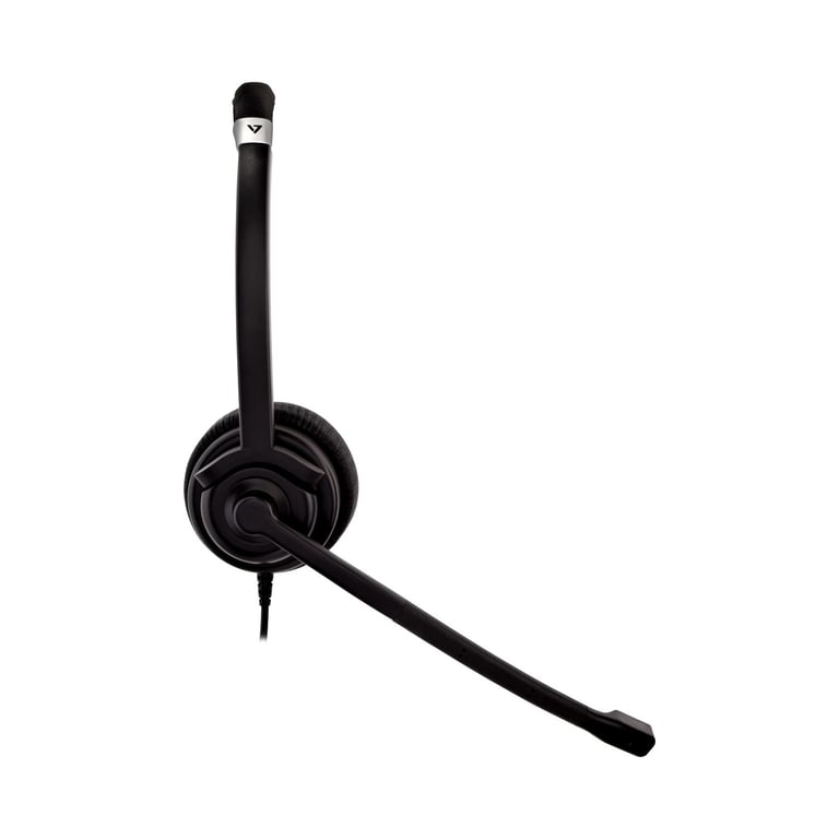 Casque Mono V7 HA401 – Microphone Antibruit, 1,8m Câble, Confort Optimal - vue 2
