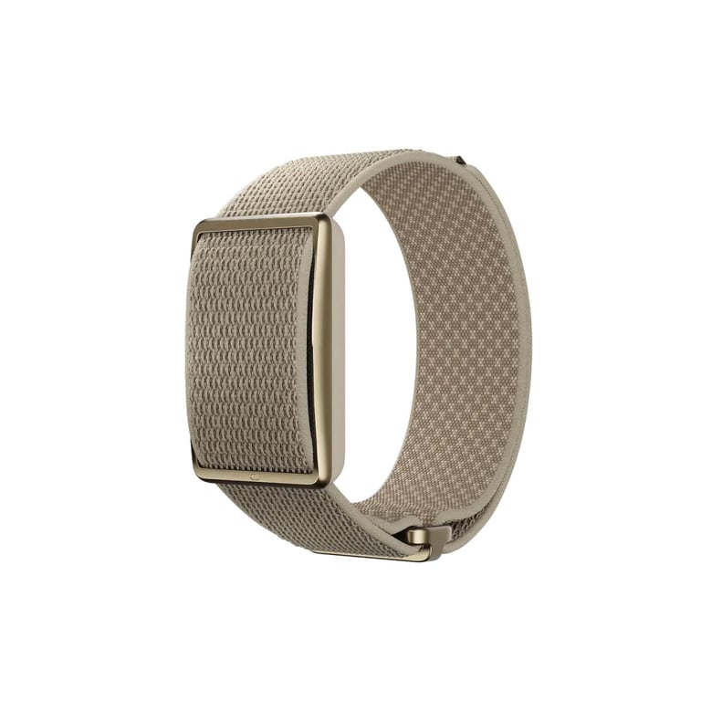 Bracelet de fitness connecté POLAR Loop GPS intégré, suivi sommeil et SpO2, bracelet textile beige, bracelet sans écran, autonomie jusqu'à 8 jours, étanchéité 3ATM - Neuf